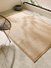 Ocean Home Textile Indoor Outdoor Rug, Washable, Herringbone Pattern, Beige