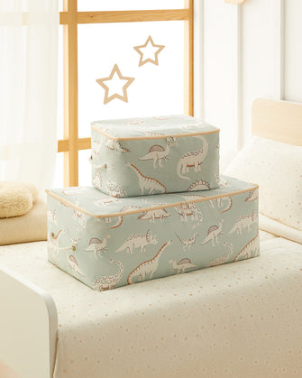 Ocean Home Textile Nursery Storage Bag, Set Of 2, Dinosaur Pattern