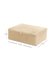 Ocean Home Textile Travel Packing Organizer, Set Of 3 , Beige