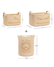 Ocean Home Textile Jute Nursery Basket, Set Of 3