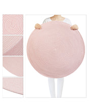 Ocean Home Textile Cotton Wahable Rug, Pink