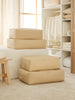 Ocean Home Textile Underbed Storage Bag, Set Of 4, Herringbone Pattern, Beige