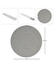 Ocean Home Textile Cotton Wahable Rug, Grey