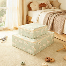 Ocean Home Textile Kids' Room Storage Box, Dinosaur Pattern, Set Of 2