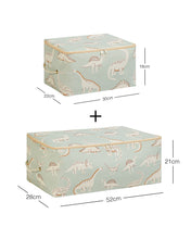 Ocean Home Textile Nursery Storage Bag, Set Of 2, Dinosaur Pattern