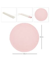 Ocean Home Textile Cotton Wahable Rug, Pink