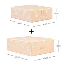 Ocean Home Textile Kids' Room Storage Box, Mermaid Pattern, Set Of 2