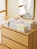 Ocean Home Textile Drawer Organizer, Set Of 3, White
