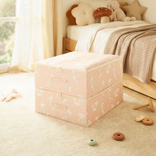 Ocean Home Textile Kids' Room Storage Box, Mermaid Pattern, Set Of 2