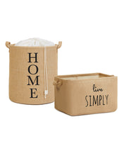 Ocean Home Textile Jute Basket, Set Of 2