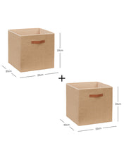 Ocean Home Textile Jute Storage Box,Pack Of 2