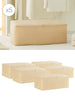Ocean Home Textile Storage Bag, Medium, Pack Of 5, Herringbone Pattern, Beige