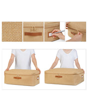 Ocean Home Textile Jute Underbed Storage Bag, Set Of 4