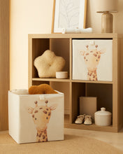 Ocean Home Textile Nursery Storage Box, Pack Of 2, Cute Giraffe Pattern