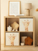 Ocean Home Textile Nursery Storage Box, Pack Of 2, Cute Giraffe Pattern
