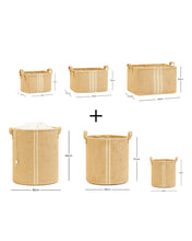 Ocean Home Textile Jute Basket, Set Of 6