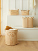 Ocean Home Textile Jute Nursery Basket, Set Of 4, Gıraffe Pattern
