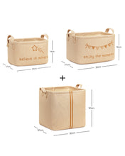 Ocean Home Textile Jute Nursery Basket, Set Of 3