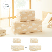 Ocean Home Textile Nursery Storage Bag, Set Of 4, Cute Whale Pattern