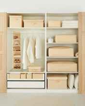 Ocean Home Textile Drawer Organizer, Set Of 6, Herringbone Pattern, Beige