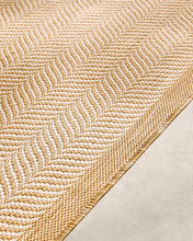 Ocean Home Textile Indoor Outdoor Rug, Washable, Herringbone Pattern