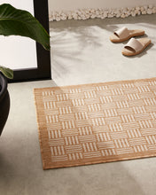 Ocean Home Textile Indoor Outdoor Rug, Washable, Beige