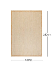 Ocean Home Textile Indoor Outdoor Rug, Washable, Herringbone Pattern, Beige