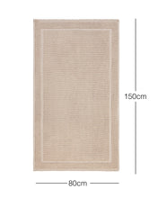 Ocean Home Textile Washable Rug, Cotton, Beige