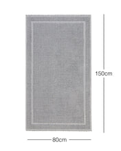 Ocean Home Textile Washable Rug, Cotton, Grey