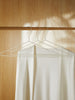 Ocean Home Textile Rubber Coated Metal Hangers, Matte White
