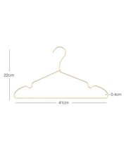 Ocean Home Textile Metal Hangers, Gold