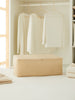 Ocean Home Textile Storage Bag, Medium, Herringbone Pattern, Beige