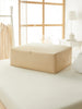 Ocean Home Textile Underbed Storage Bag, Large, Herringbone Pattern, Beige