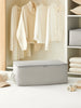 Ocean Home Textile Storage Bag, Medium, Herringbone Pattern, Grey