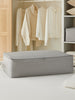 Ocean Home Textile Underbed Storage Bag, X Large, Herringbone Pattern, Grey