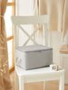 Ocean Home Textile Storage Bag, Small, Herringbone Pattern, Grey