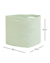 Ocean Home Textile Cotton Rope Basket, Mınt