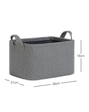 Ocean Home Textile Basket, Medium Anthracite