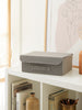 Ocean Home Textile Storage Box With Lid, Anthracite