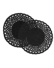 Ocean Home Textile Paper Rope Placemat, Pack Of 2, Black