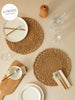 Ocean Home Textile Paper Rope Placemat, Pack Of 2, Beige