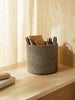 Ocean Home Textile Jute Rope Basket, Black