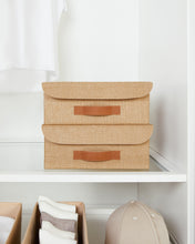 Ocean Home Textile Jute Storage Box With Lid