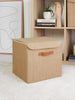 Ocean Home Textile Jute Storage Box With Lid