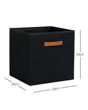 Ocean Home Textile Jute Storage Box, Black