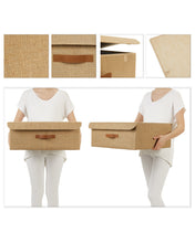 Ocean Home Textile Jute Storage Box With Lid