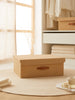 Ocean Home Textile Jute Storage Box With Lid