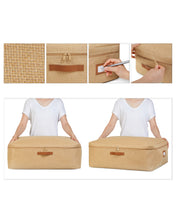 Ocean Home Textile Jute Underbed Storage Bag, Large