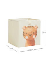 Ocean Home Textile Nursery Storage Box, Cute Tiger Pattern