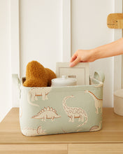 Ocean Home Textile Nursery Basket,Medium, Dinosaur Pattern